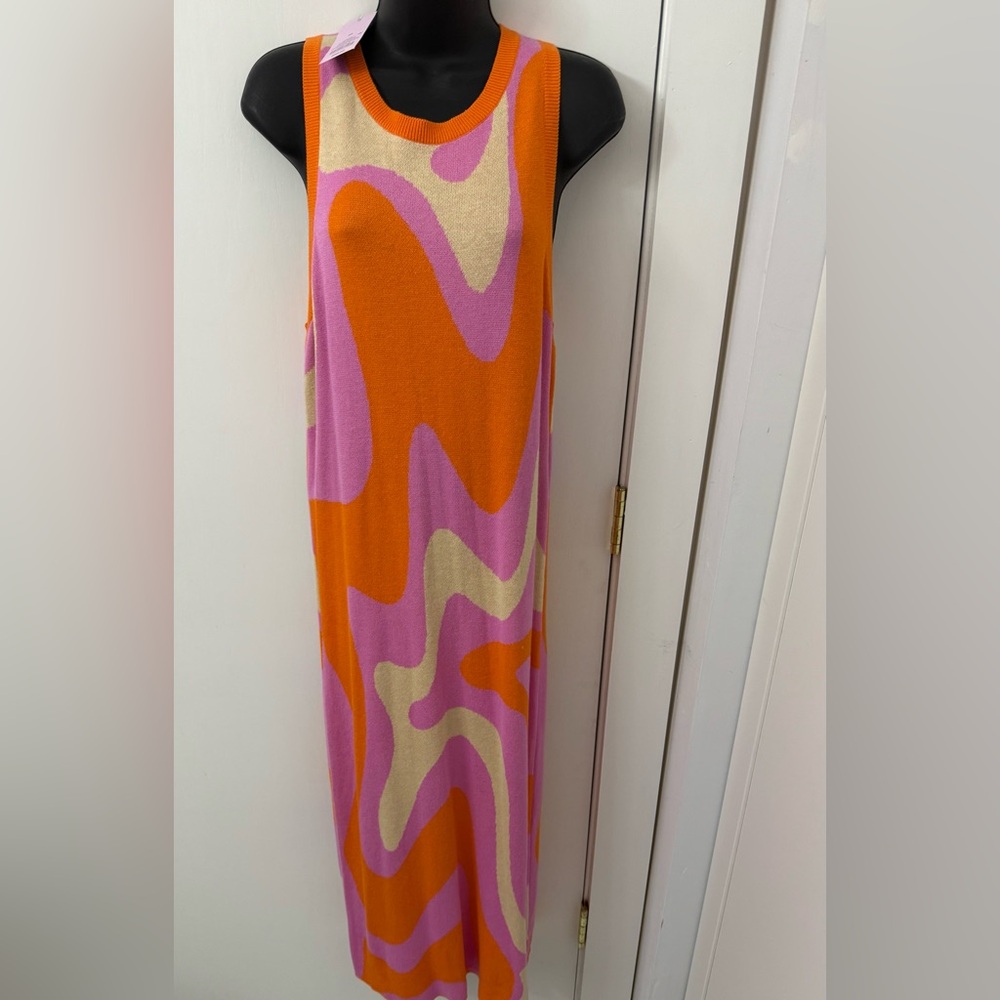 NEW w TAG; Wild Fable; Vintage Inspired Vibrant maxi dress; Sz 9 or 10